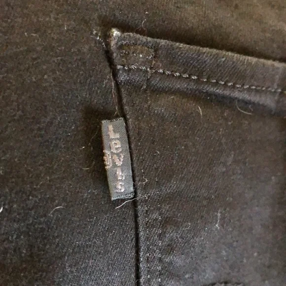 Levi Strauss & Co Women’s Black High Rise Straight Black Jeans in size 24W - Picture 8 of 8